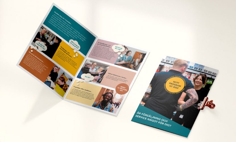 Folder - nya Försäljnings- och serviceprogrammet
